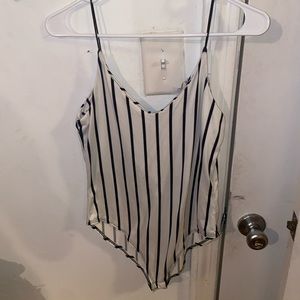 Striped bodysuit
